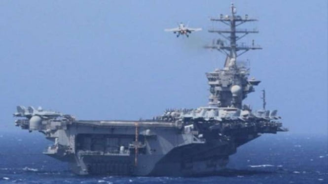 VIVA Militer: USS Nimitz lewati Indonesia.