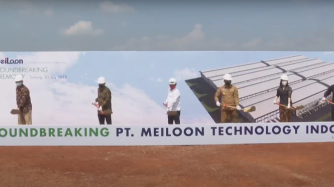 Grounbreaking PT Meiloon Technology Indonesia