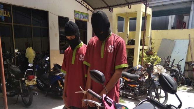 Pelaku pencurian sepeda motor di Pekanbaru