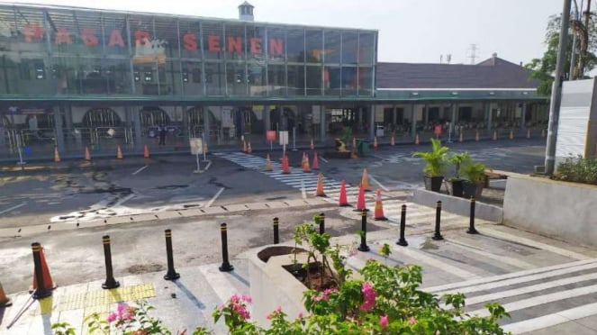 Suasana Stasiun Pasar Senen setelah penataan, Selasa, 21 Juli 2020.