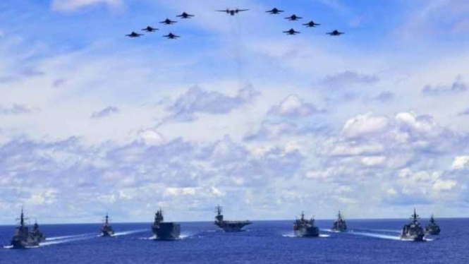 VIVA Militer: Armada tempur Amerika Serikat dan Australia di Laut Filipina