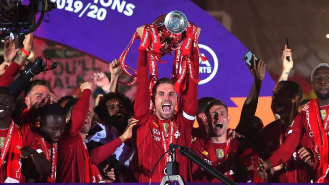 Perayaan juara Liverpool
