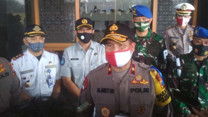 Wakil Kepala Polda Jatim Brigjen Pol Slamet HS di Markas Polda Jatim di Surabaya pada Kamis, 23 Juli 2020.