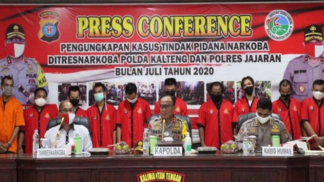 Kapolda Kalteng Irjen Pol Dedi Prasetyo ungkap kasus narkoba