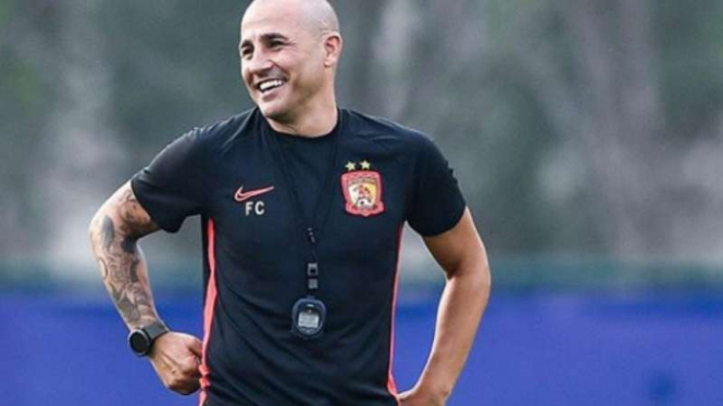 Pelatih Guangzhou Evergrande, Fabio Cannavaro.