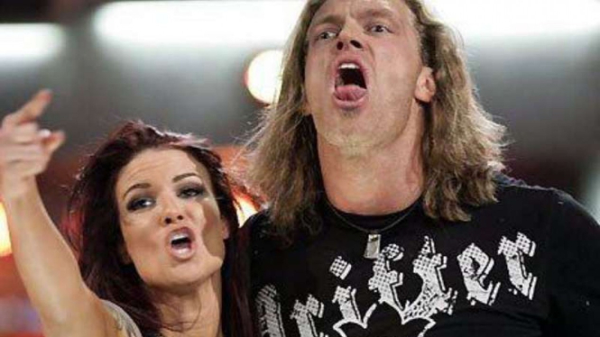Pasangan pegulat WWE, Edge dan Lita.