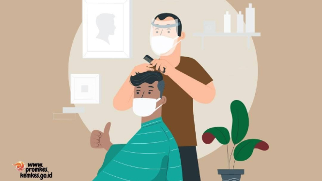 Protokol Adaptasi Kebiasaan Baru di salon/barbershop/tukang cukur