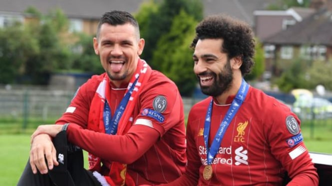 Winger Liverpool, Mohamed Salah, dan Dejan Lovren