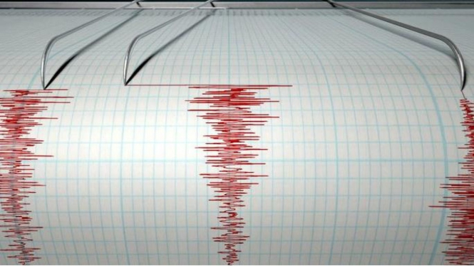 ilustrasi seismograf pencatat gempa