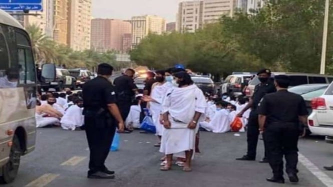Aparat keamanan Arab Saudi menangkap ribuan jemaah haji ilegal