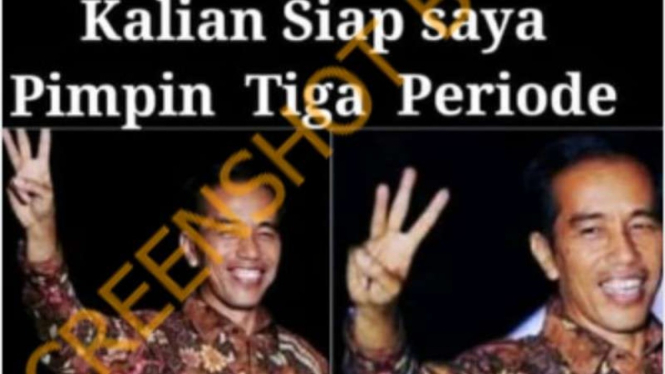 Hoax Jokowi siap memimpin 3 periode