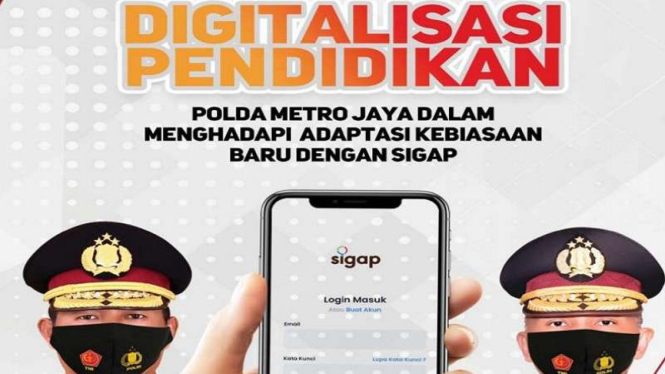 Aplikasi untuk siswa SPN Polda Jaya