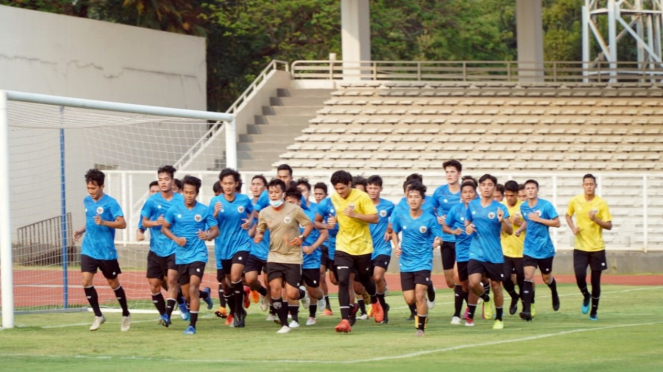 Latihan Timnas Indonesia U-19