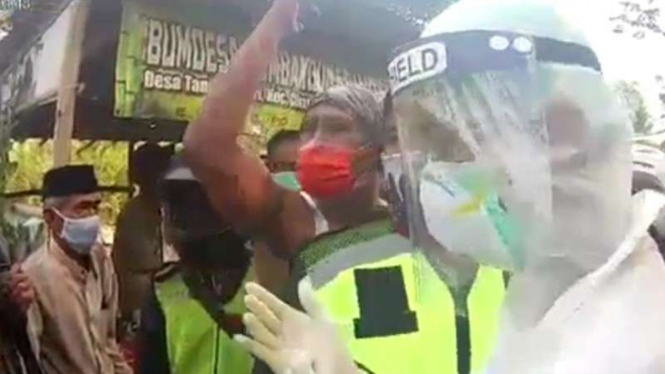 Ilustrasi viral video penolakan pemakaman jenazah COVID-19 di Bekasi