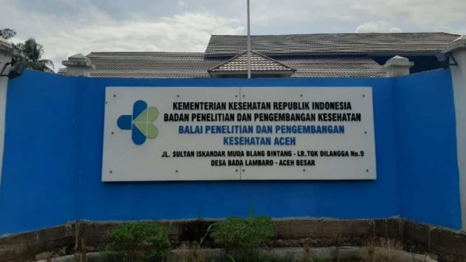 Kantor Balai Penelitian dan Pengembangan Kesehatan (Balitbangkes) Aceh di Aceh Besar.