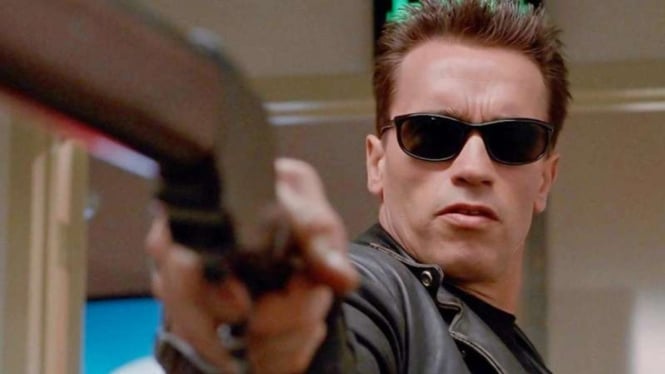 VIVA Militer: Arnold Schwarzenegger saat membintangi film The Terminator