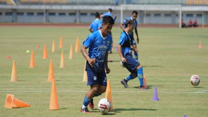 Persib Bandung latihan jelang digelarnya Liga 1