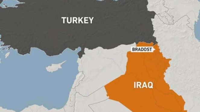 VIVA Militer: Peta tempat terjadinya serangan drone Turki di perbatasan Irak