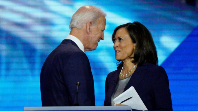 Joe Biden dan Kamala Harris.