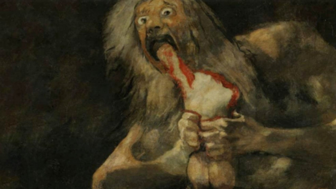 Lukisan Saturn Devouring His Son.