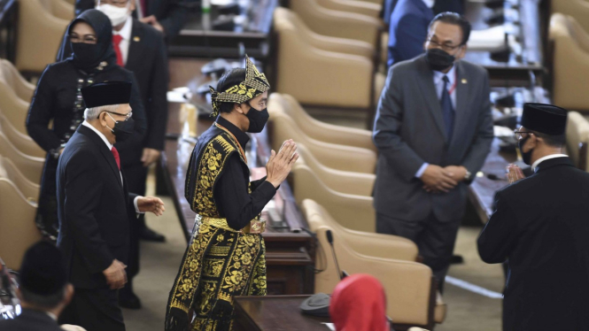 Presiden Jokowi di Sidang Tahunan MPR 2020