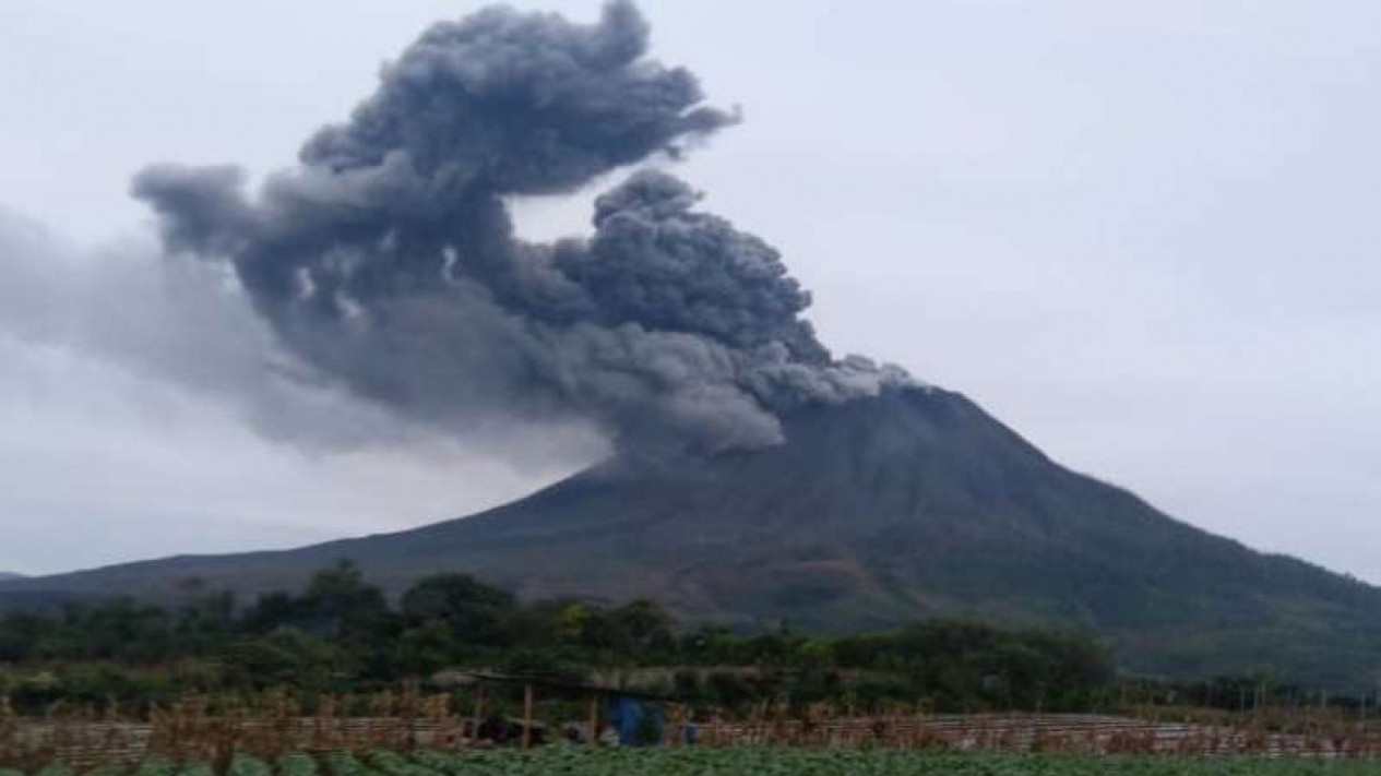 gunung berapi sinabung terkini