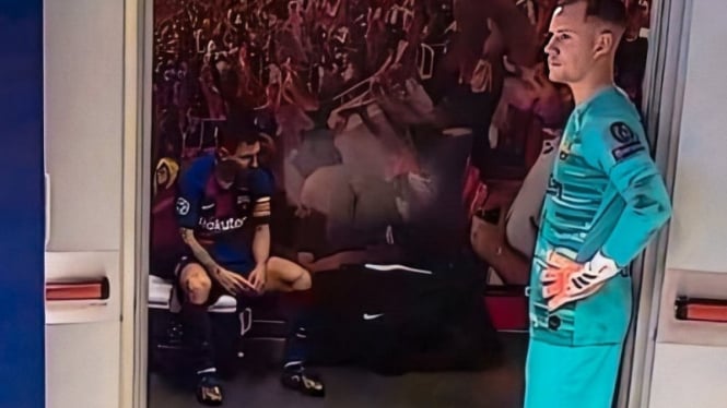 Lionel Messi syok Barcelona dibantai Bayern Munich