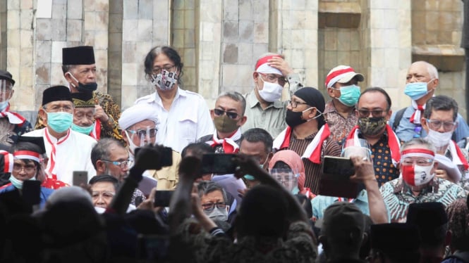 Deklarasi KAMI di Lapangan Tugu Proklamasi Jakarta, 18 Agustus 2020.