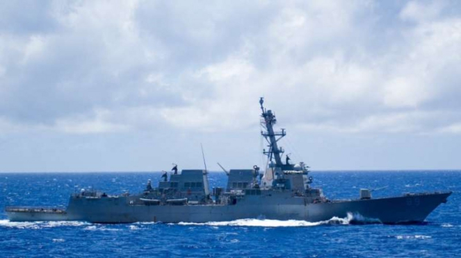 VIVA Militer: Kapal peluru kendali USS Mustin (DDG-89) Amerika Serikat (AS)
