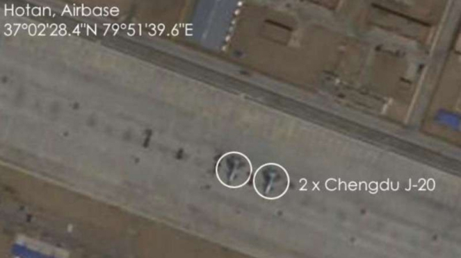 VIVA Militer : Gambar satelit ungkap keberadaan pesawat siluman J-20 China 