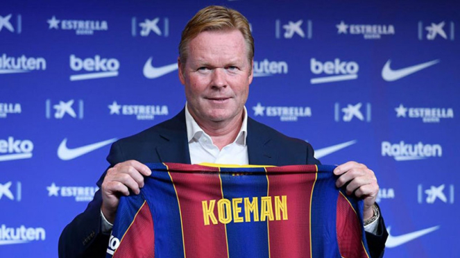 Pelatih Barcelona, Ronald Koeman.