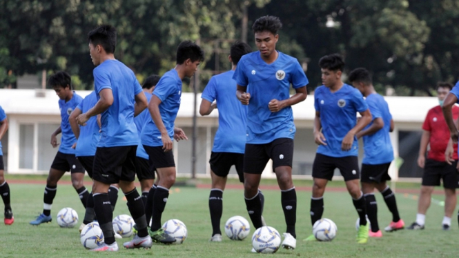 Latihan Timnas Indonesia U-19