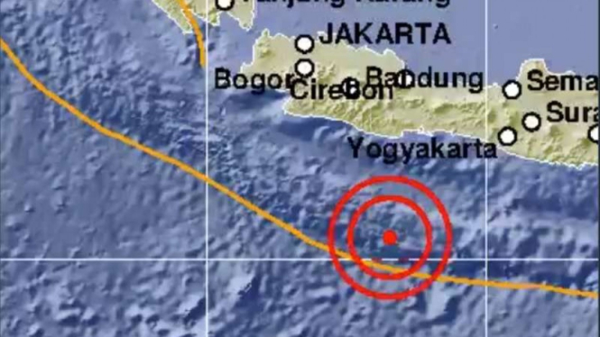 Gempa Magnitudo 5,2 Guncang Pangandaran.