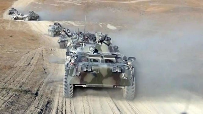 VIVA Militer: Pasukan tank militer Azerbaijan.