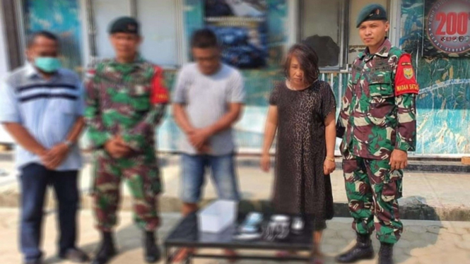 VIVA Militer: Satgas Pamtas RI-Malaysia Yonif Raider 200/BN Amankan 50 Gram Sabu