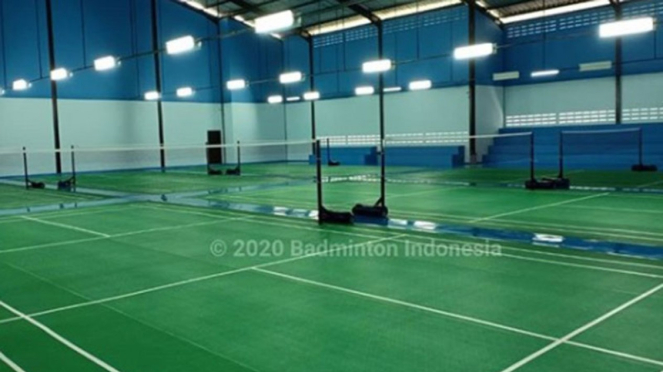 VIVA Bulutangkis: Lapangan Gideon Badminton Hall.