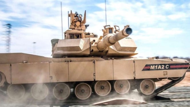 Video Militer Amerika Cicipi Tank Baru M1A2C SEPv3 Abrams