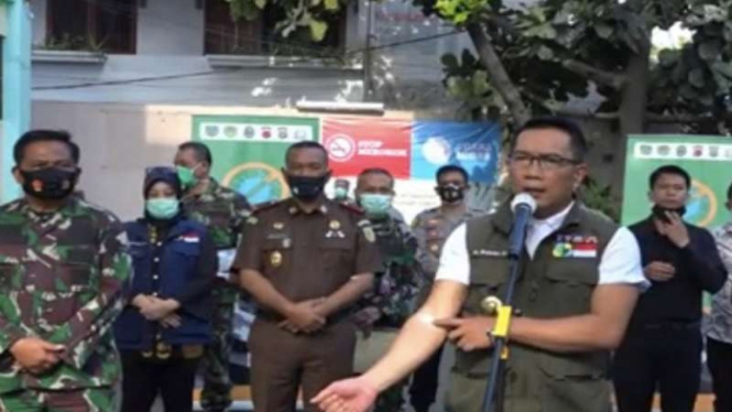 Gubernur Jawa Barat Ridwan Kamil usai uji klinis vaksin Sinovac