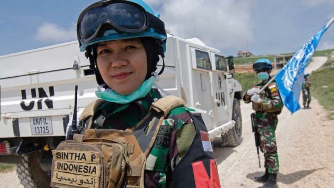 VIVA Militer: Prajurit wanita TNI di misi pemelihara perdamaian PBB.