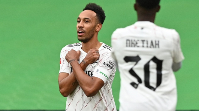 Selebrasi salam Wakanda ala bomber Arsenal, Pierre-Emerick Aubameyang