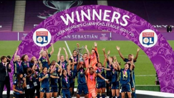 Olympique Lyonnais juara Liga Champions putri 2019/20.