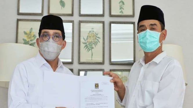 Machfud Arifin dan Mujiaman jadi salah satu paslon di Pilkada Surabaya