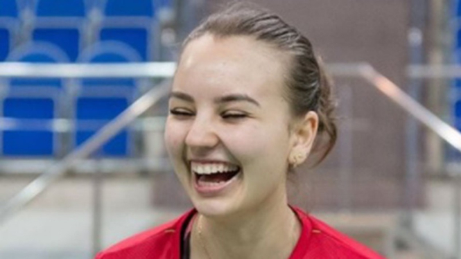 VIVA Bulutangkis: Pemain ganda putri Rusia, Alina Davletova.