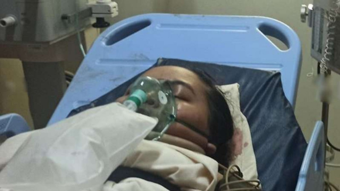 VIVA Militer: Putri Nabilla di rumah sakit.
