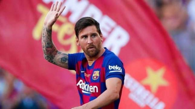 Lionel Messi saat masih berkostum Barcelona