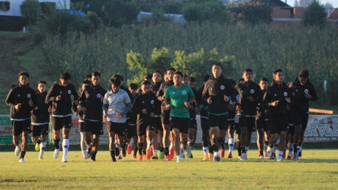 Timnas Indonesia U-19 saat latihan di Kroasia
