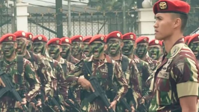VIVA Militer: Apel Pasukan Kopassus (ilustrasi).