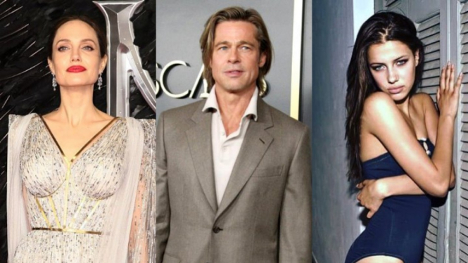Angelina Jolie, Brad Pitt dan Nicole Poturalski.