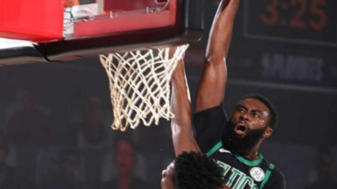 Pemain Boston Celtics, Jaylen Brown.