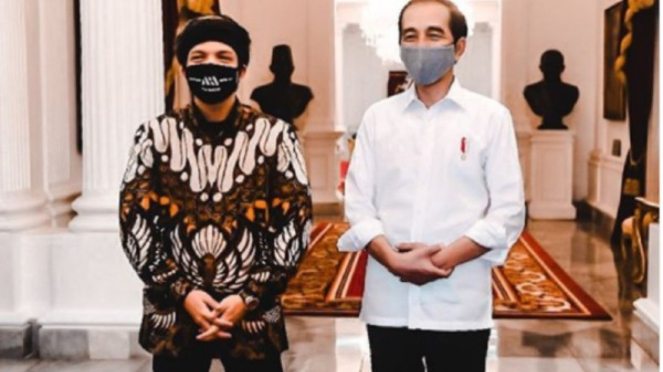 Presiden Joko Widodo dan Atta Halilintar